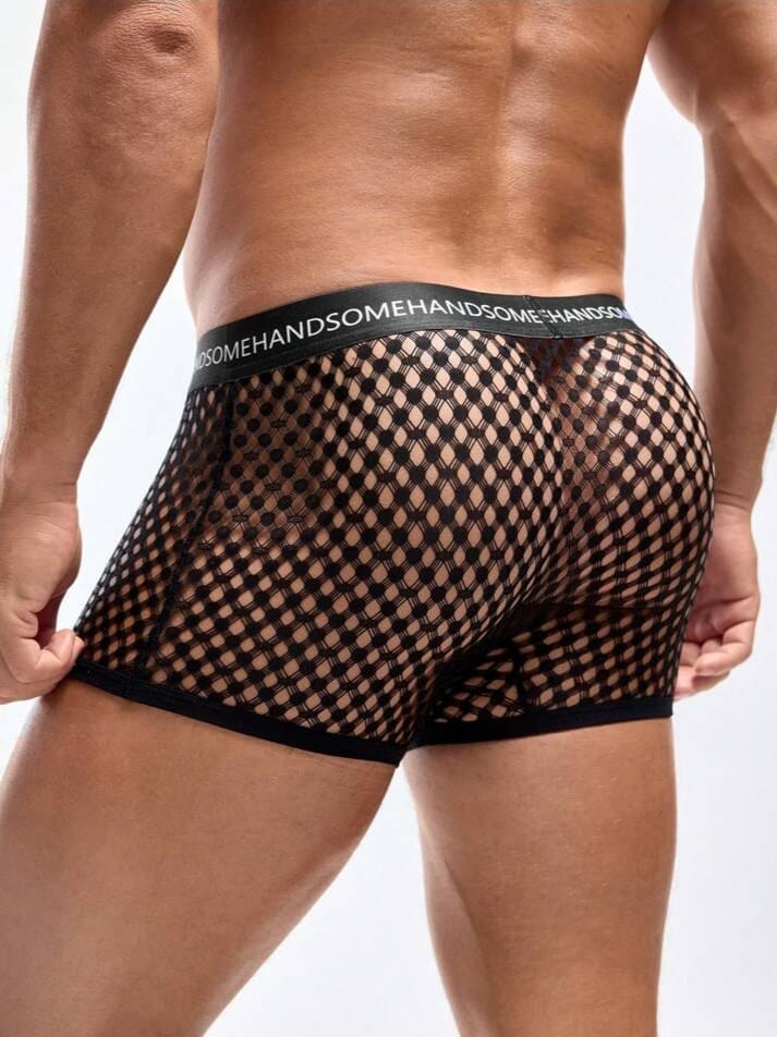 Midnight Fishnet Men's Boxer Brief